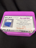 Stuff Management File Card Box Purple FB 351