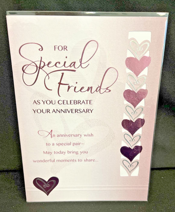 Anniversary For Special Friend Greeting Card w/Envelope