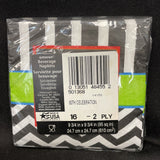 Chevron Mix 60th Birthday Beverage Napkins (16 Pack)