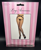 Leg Avenue Micro Net Wrap Around Crochless Tights Black OS 9761