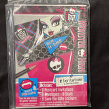 Monster High Save The Date Party Invitations Birthday Supplies 8 Per Package