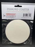 12 Diamond 4” Round Drink Coasters Purple No Mess