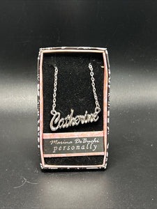 Marina DeBuchi "Catherine" Necklace Silver Plated 15 +3 extender NEW