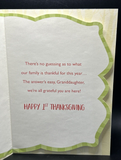 Happy 1st Thanksgiving Granddaughter Greeting Card w/Envelope