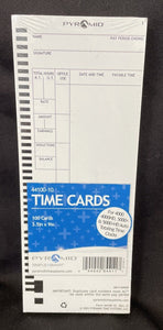 Pyramid Time Systems Pyramid Time Cards for 4000/4000HD/5000+/5000+HD Time