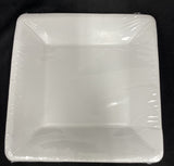 White 7" Square Paper Plate 20Ct