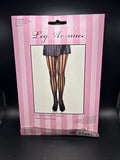 Leg Avenue 9172 Women's Black Vertical Stripes Sheer Tights Costume Accessory OS