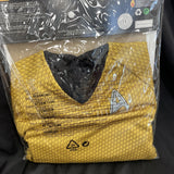 Captain Kirk Star Trek Movie Gold Shirt Fancy Dress Up  Child Costume Small 4-6