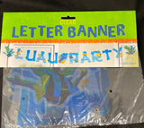 Coral Reef Luau Party Banner 7 1/2ft