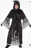 Forgotten Soul Child Hooded Costume Black Capelet & Robe Youth Med 8-10
