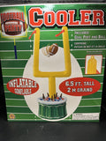 Football Party Inflatable Cooler 6.5’ With Goal Post And Ball