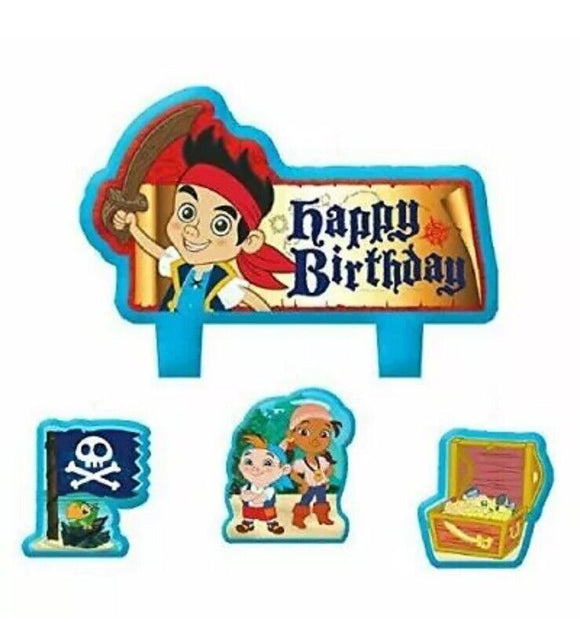Jake and the Neverland Pirates 4 pc. Birthday Candle set