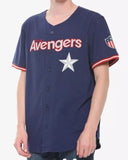 Marvel The Avengers Captain America Rogers Shield Jersey Size XS