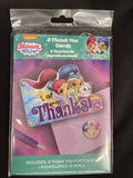 Shimmer & Shine Nick Jr Cartoon Kids Birthday Party Thank You Notes Cards