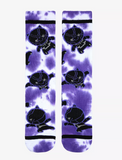 Marvel Black Panther Chibi T'Challa Tie-Dye Crew Socks Size 6-12