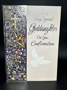 For Goddaughter on Confirmation Greeting Card w/Envelope
