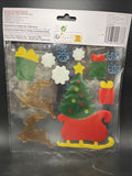 Rubies Christmas Holiday Set Gel Stickers