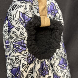 Fuzzy Babba 1 Pack Mens Black Panther Slipper  Size L/XL 10126