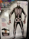 Disappearing Man Day Of The Dead Skeleton Adult Costume1