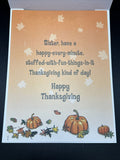 Happy Thanksgiving Sister Greeting Card w/Envelope