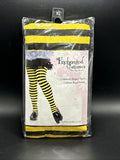 Leg Avenue 4710 Costumes Girls Striped Tights Blk/Yel XL 11-13