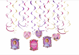 Disney Sofia the First Birthday Party Decorations 6 Foil Swirls