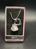 Heart Picture Locket With Love Necklace 16-18" Chain Lauren