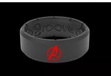 Marvel Groove Life "Avengers Logo" Silicone Ring Size 11