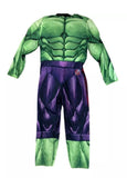 Avengers Hulk Child Costume Muscle Chest Padded Jumpsuit Plastic Mask Medium