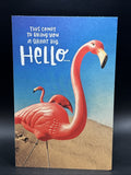 Hello Thinking of You (Flamingo) Greeting Card w/Envelope4