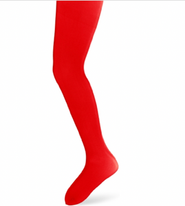 Music Legs Hosiery Girls C800 Opaque Tights Red Small