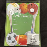 Game Day All Star Theme Sports Banquet Party Novelty Invitations w/Envelopes