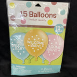 Amscan Baby Shower Printed Latex Balloons