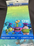 Monsters University Mike and Sully Plastic Tablecover Table Cover 54”x96”