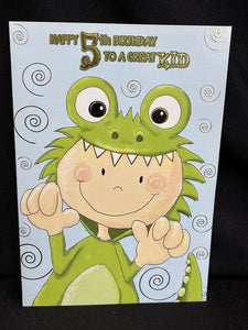Happy 5th Birthday Greeting Card w/Envelope
