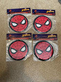 Set of 4 SpiderMan Mini Panel Emblems Party Decorations Aprrox 5.5 X 5.5 In NEW0