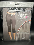 Sugar Sugar by DreamGirl Junior Crop Leggings Black Size M/L 7-13