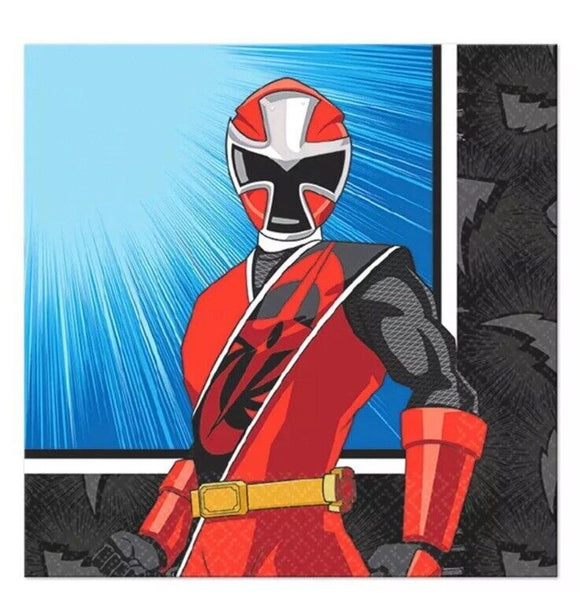 Power Rangers Ninja Steel Party Supplies Beverage Napkins 16ct.