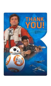 Star Wars "The Force Awakens" VII 8 Ct Thank You Postcards Party