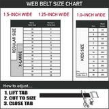 Chrome Buckle Web Belt - Spider-Man 6-Expressions/Spiderwebs- WSPD066