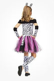 Zebra Costume for Girls size Medium 8-10  New by Fun World