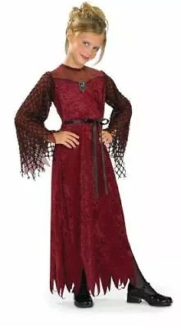 Child Girls Gothic Enchantress Dress up Costume Halloween Size Small 4-6