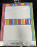 Striped Imprintable Invitations Personalize It 24 Ct W/Envelopes