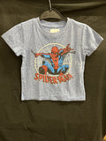 Toddler Boys' Disney Spider-Man Short Sleeve T-Shirt - Heather Blue 12M