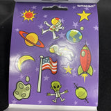 Outer Space Sticker book 111 Stickers 9 Sheets