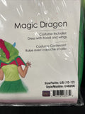 Magic Dragon Child Costume Size Large 10-12 Halloween Enchanted Costume Fun