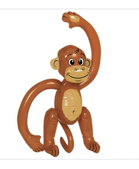 Inflatable Small Monkey Pool Toy Kids Or Party Decoration 25.5