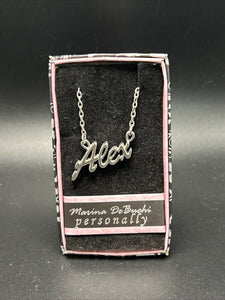 Marina DeBuchi "Alex" Necklace Silver Plated 15 +3 extender NEW