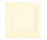 Vanilla Cream Paper Square Dinner Plates 20ct