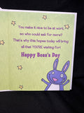 Happy Boss's Day Greeting Card w/Envelope